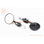 Дзеркала (кріпл. в торець керма), алюмінієві, чорні