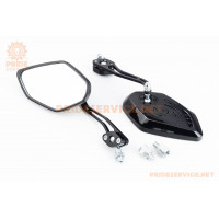 Дзеркала к-кт "пластик" SPORT, чорні М8/10 (SH-2223)