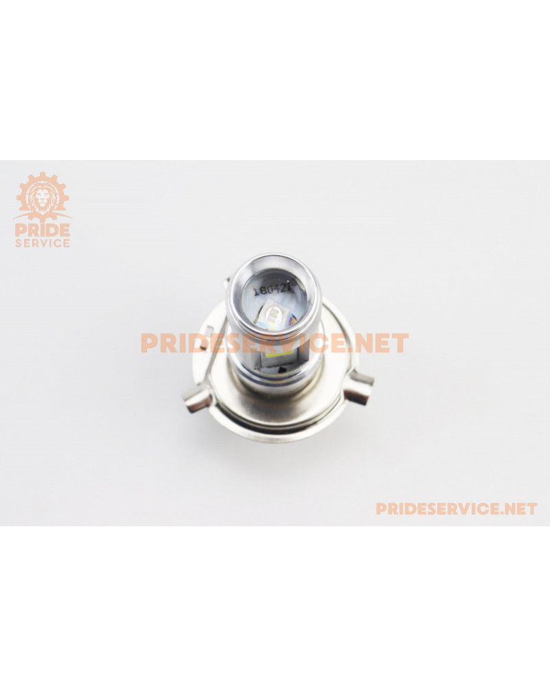 Лампа фари діодна H4 - LED-3 червоне підсвічування