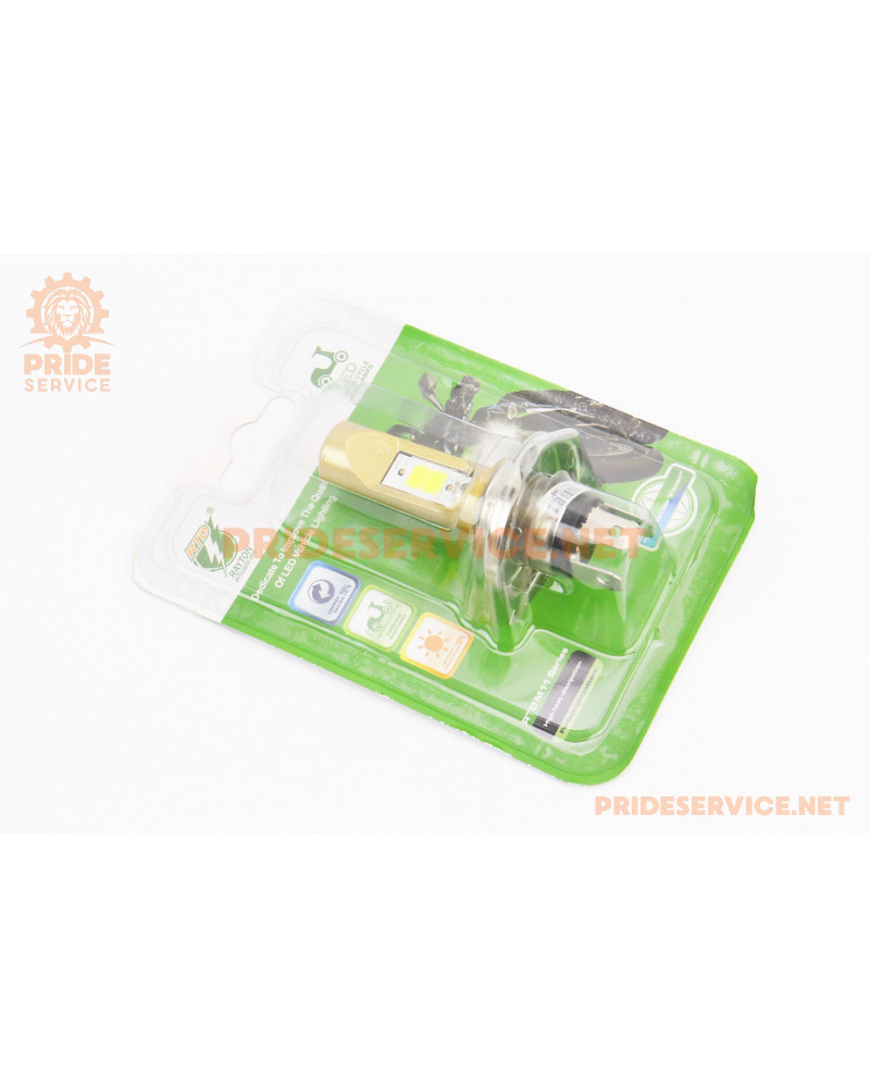 Лампа фари діодна LED-2 H4, жовта