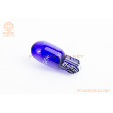 Лампа поворотника T10 (без цоколя), синя 12V/5W