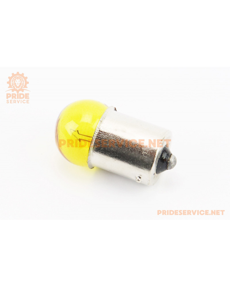Лампа поворотника BA15S (з цоколем), жовта 12V/10W G18