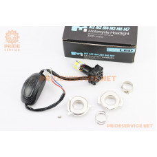 Лампа фари діодна LED-6 SUPER (к-кт різних кріплень) зі стабілізатором+стробоскоп