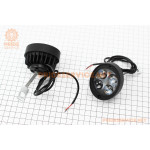 Фара додаткова світлодіодна вологозахисна-4 LED з кріпленням під дзеркало, 65x55мм, к-кт 2шт тип 2