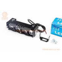 Фара додаткова світлодіодна вологозахисна-4 LED з кріпленням, прямокутна 130x42мм, зі стробоскопом