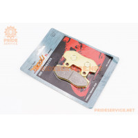 Гальмівні колодки (дискові) без вуха, Viper - RACE/STORM/CG/СВ/HONDA-LS125;NSR 50;MBX 50/LIFAN/KYMCO-Pulsar/LONCIN, к-кт 2шт., жовті