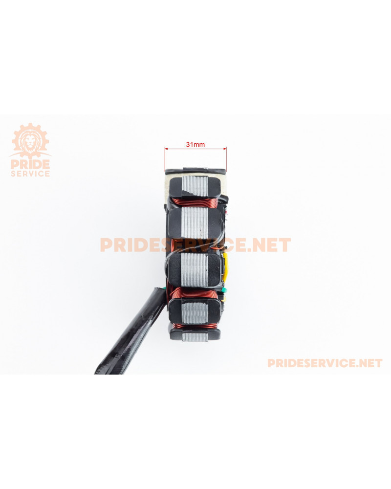 Статор магнето (генератора) (11 котушок роз'єм "мама 4+2") висота 31мм