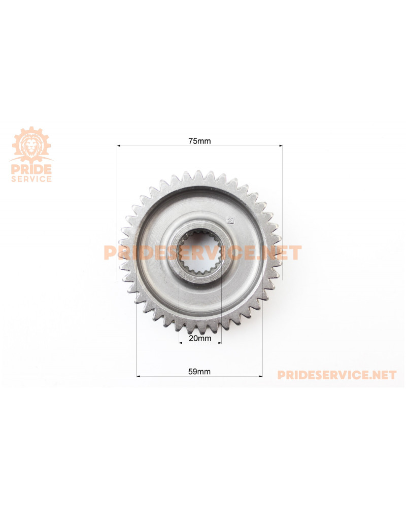 Редуктор к-кт (вал вторинний довгий, первинний, шестірні 2шт) тип 1 Редуктор к-кт (вал вторинний довгий, первинний, шестірні 2шт) тип 1