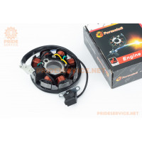 Статор магнето (генератора) (8 котушок роз'єм "мама 3+2") висота 29мм