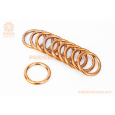 Прокладка глушника кругла (під гол. циліндра) "мідна" 25x32,5мм, к-кт 10шт