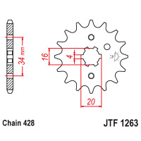 Звезда передняя  JTF1263.15