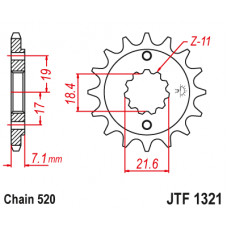 Зірка передня (крок 520)  JTF1321.12