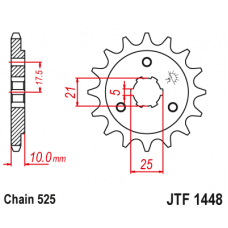 Зірка передня (крок 525) JTF1448.15