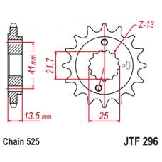 Зірка передня (крок 525)  JTF296.16RB