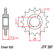 Зірка передня (крок 525) JTF297.15RB