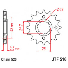 Зірка передня (крок 520) JTF516.16