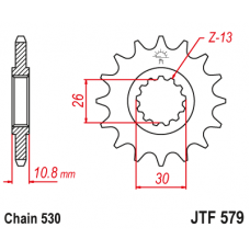 Зірка передня (крок 530) JTF579.17RB