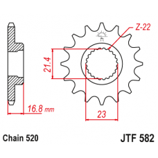 Зірка передня (крок 520) JTF582.16RB