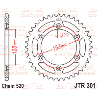 Зірка задня (крок 520) JTR301.45