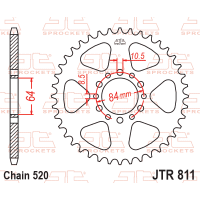 Зірка задня (крок 520) JTR811.45