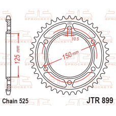 Зірка задня (крок 525) JTR899.42