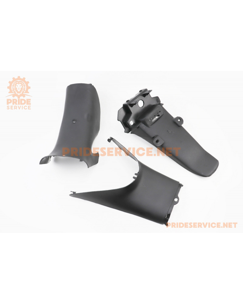 Пластик-ПОВНИЙ к-кт-17 деталей, бордовий