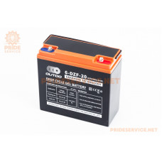 Акумулятор 12V20Ah 6DZF20 кислотний (L180*W78*H170мм) для електротранспорту