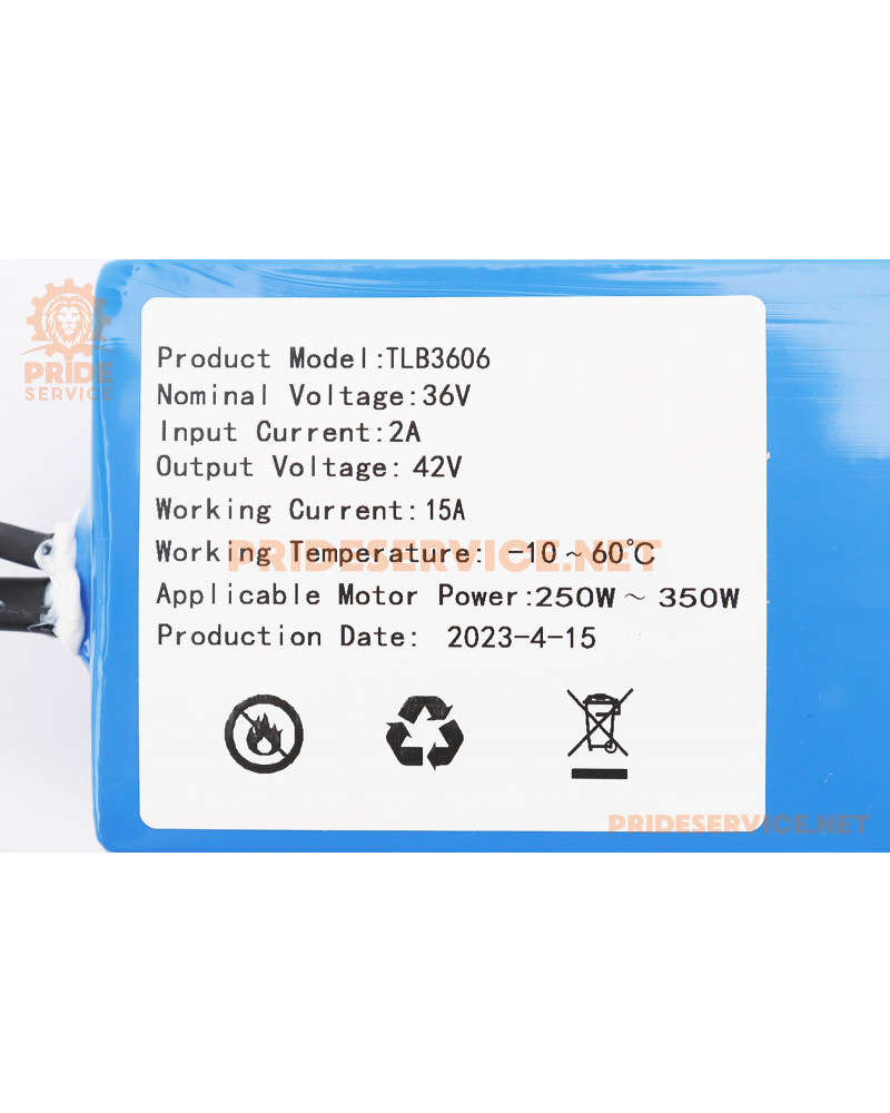 Акумулятор 36V15Ah TLB3606 Li-ion (L200*W75*H70мм)