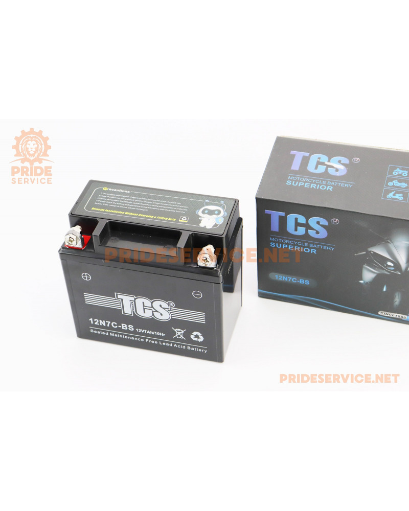 Акумулятор 12V7Ah 12N7C-BS GEL (L137*W76*H124mm) "МОТО", від 4шт -5%