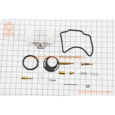 Ремонтний к-кт карбюратора 110cc, 15 деталей+поплавок білий