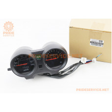 Спідометр "подвійний" 140 км/год тахометр електронний (фішки "мама-тато") (Musstang Alfa New MT125-8F)