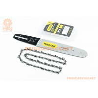 Шина 14"-1,3мм 3/8" 52зв L-42см+ланцюг 3/8"-1,3мм, 52зв. квад. зуб, на блістері