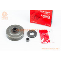 Тарілка зчеплення + зірка 3/8-6 MS-170/171/180/181/190T/191T/210/211/230/250 + підшипник + мастило, "PRO SERIA"