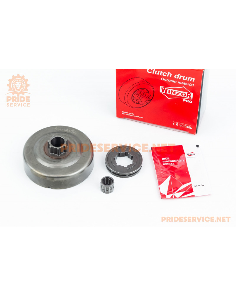 Тарілка зчеплення + зірка 3/8-6 MS-170/171/180/181/190T/191T/210/211/230/250 + підшипник + мастило, "PRO SERIA"