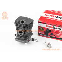 Циліндр к-кт (цпг) MS-180 38мм (палець 10мм) «чорний »+колінвал+свічка в зборі