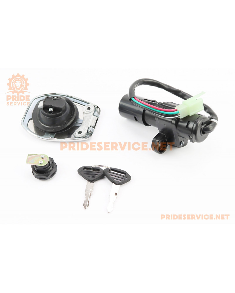 BOXER BM/ВМX 150cc Замки к-кт (запалювання + бардачка + кришка бака) "DS181022/DS141009"