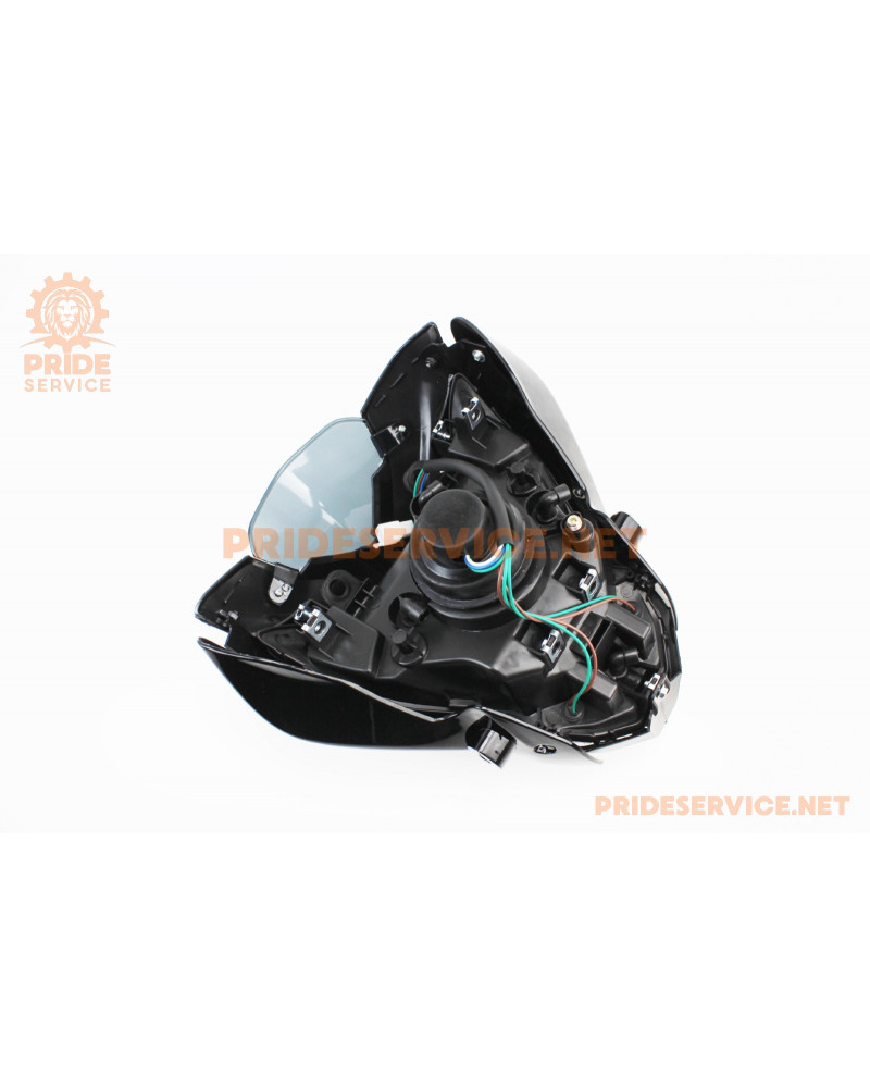 PULSAR NS-200 Пластик - обтічник фари + фара, вітровик, к-кт