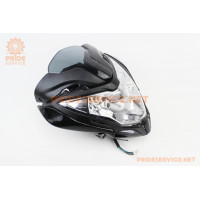 PULSAR NS-200 Пластик - обтічник фари + фара, вітровик, к-кт