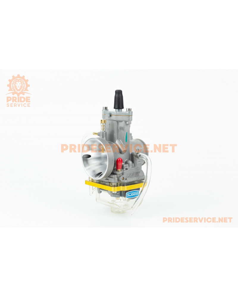 Карбюратор SPORT PWK 32, d-32мм з мех. заслінкою прозорий піддон, (якісний)