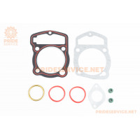 Прокладки поршневої CB-200cc-63,5мм, к-кт 8 деталей (червона нитка)