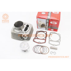 Циліндр к-кт (цпг) CB200cc-63,5мм (висота циліндра 76/104мм) (палець 15мм), червона коробка (червона нитка)