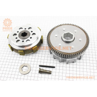 Зчеплення, маховик в зборі (6 болтів, маховик 70 зуб.) CB-150/200cc