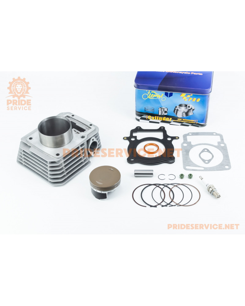 Циліндр к-кт (цпг) CB250cc-72мм (висота циліндра 72/108мм) (палець 16мм), "поршень з тефлоновим покриттям"