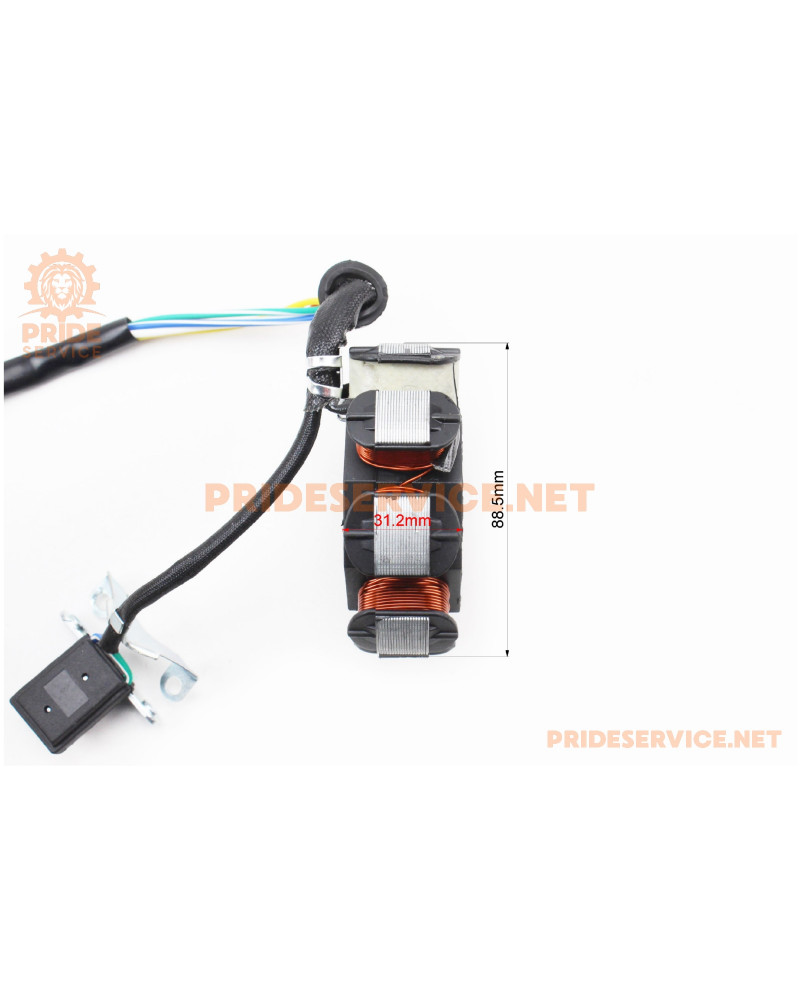 Статор магнето (генератора) (8 котушок "5 дротів"), (d-88,5мм)