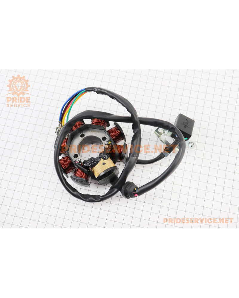 Kinlon JL150-70C Статор магнето (генератора) (8 котушок "5 дротів"), (D88,5мм)