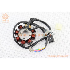 Kinlon JL150-70C Статор магнето (генератора) (8 котушок "5 дротів"), (D88,5мм)