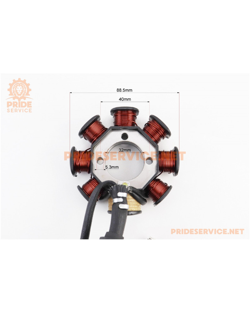 Kinlon JL150-70C Статор магнето (генератора) (8 котушок "5 дротів"), (D88,5мм)