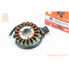 Статор магнето (генератора) (18 котушок роз'єм "тато 3+2"), 200cc (d-93мм)