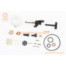 Ремонтний комплект карбюратора, 21 деталь+поплавок 168F/170F