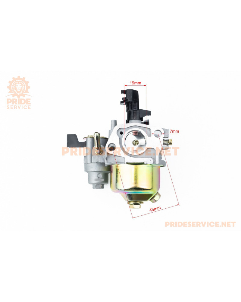 Карбюратор 168F/170F з краном і відстійником